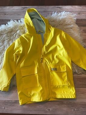 Pluie Pluie Yellow Stripe Raincoat ~ unisex 4/5